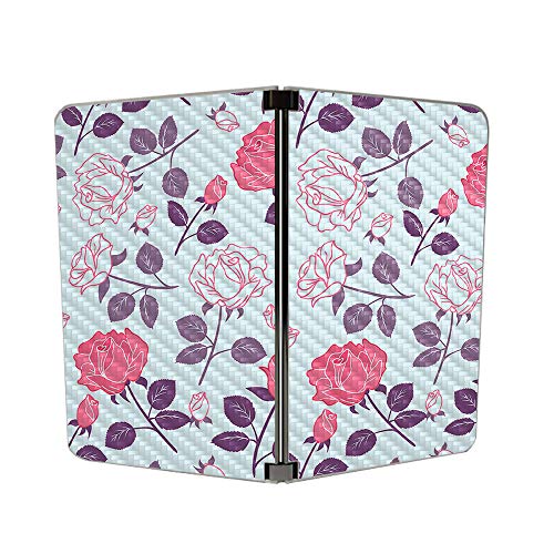 Image of MIGHTY SKINS MightySkins Carbon Fiber Skin for Microsoft Surface Duo - Vintage Floral | Protective, Durable Textured Carbon Fiber Finish | Easy to Apply | Made in The USA