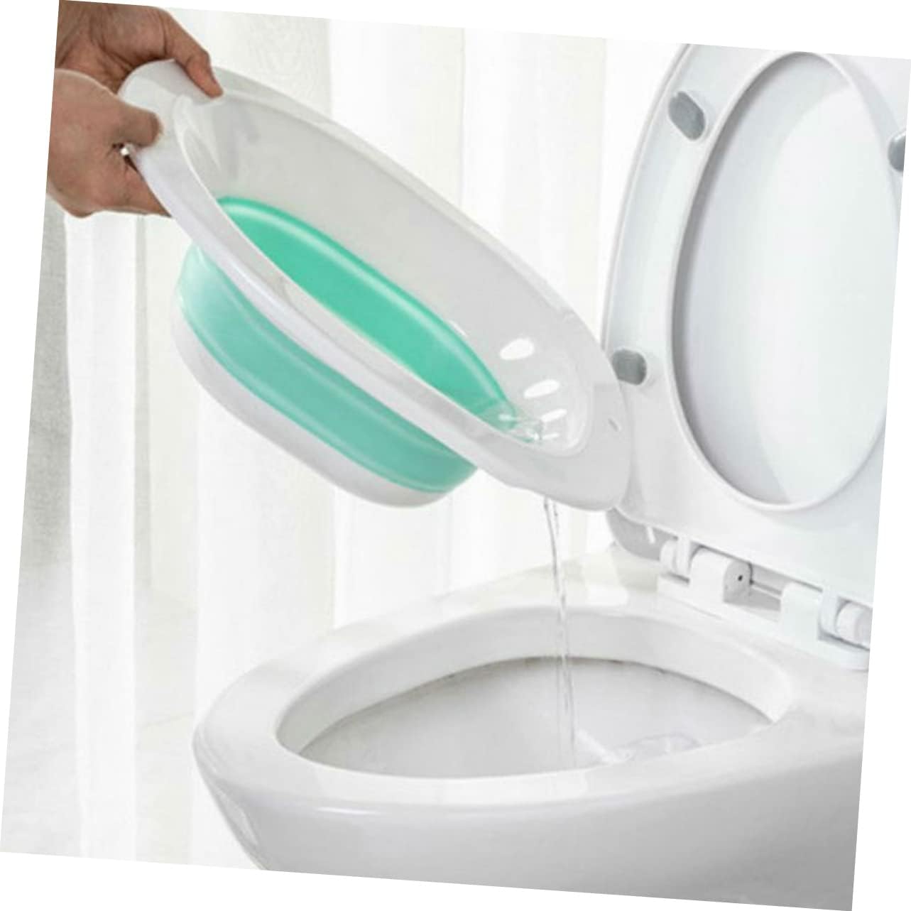1pc Portable Folding Bidet for Women Sitz Bath Basin for Postpartum Care Maternal Space-Saving Design Suitable for Standard Toilets Green
