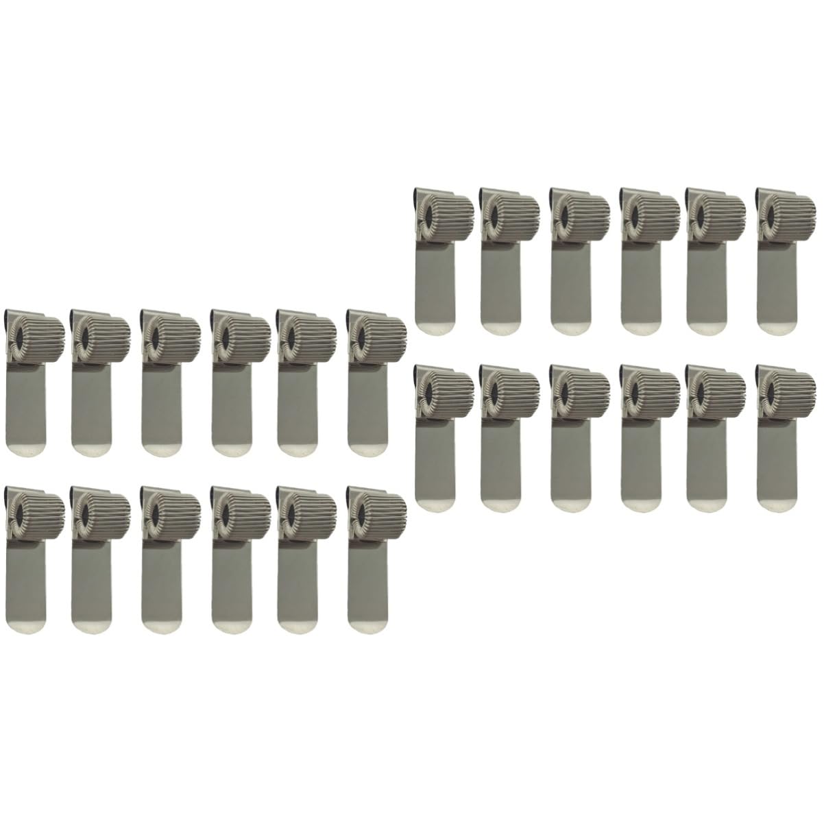 jojofuny 2 set Portapenne Con Clip A Molla Portapenne Materiale Scolastico In Metallo Cancelleria Per Ufficio 12 pezzi * 2