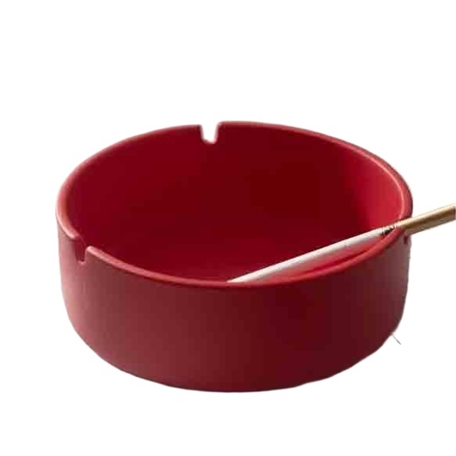 Ceramic Ashtray For Home Living Room Office Commercial Use Available In Three Colors Office(Red)