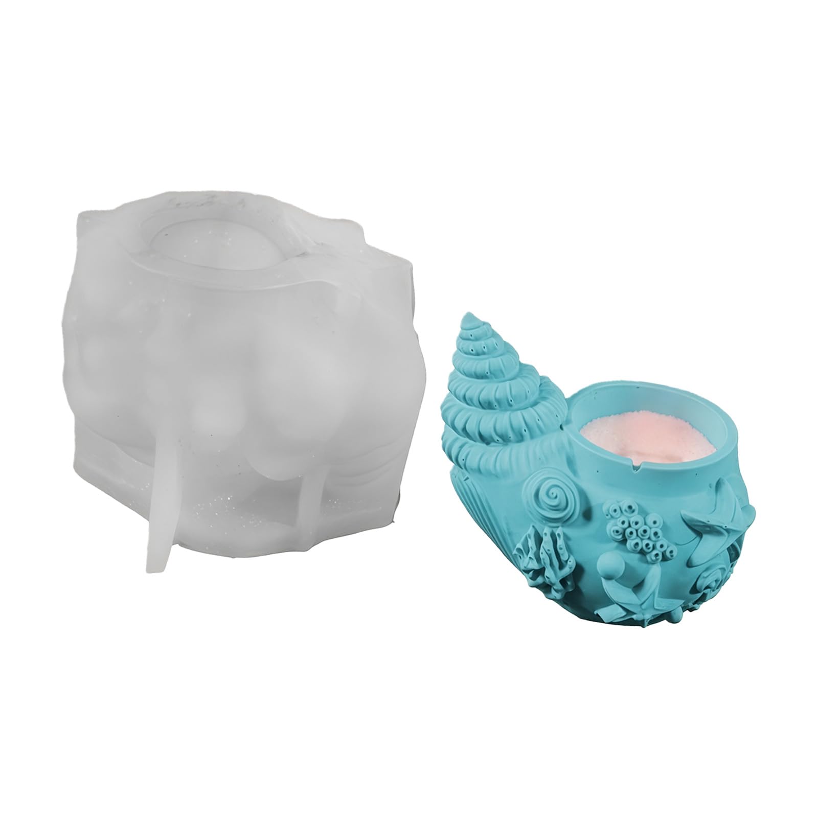 Buxuaaaa A Buxuaaa Conch Shape Cup Silicone Festival Decor Resin Casting Elastomer Cast Food Grade Elastomer Cast Rosin Rt Supplies Craft