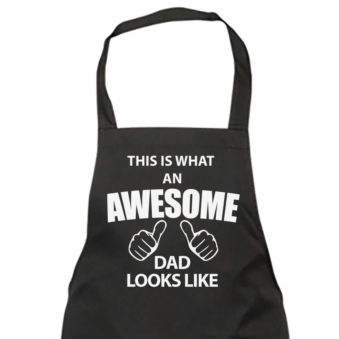 60 Second Makeover Limited This Is What An Awesome Dad Looks Like Black Apron For Men Fathers Day Dad Birthday Gifts Presents For Men Father's Day Present Gifts For Him