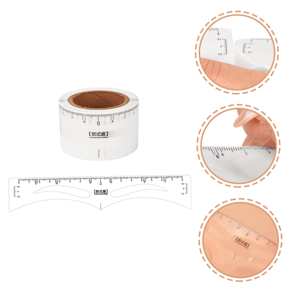 Healvian 3 Set Di Pennarelli Per Sopracciglia Livellanti in Stile Europeo Per Trucco E 50 Pezzi * 3
