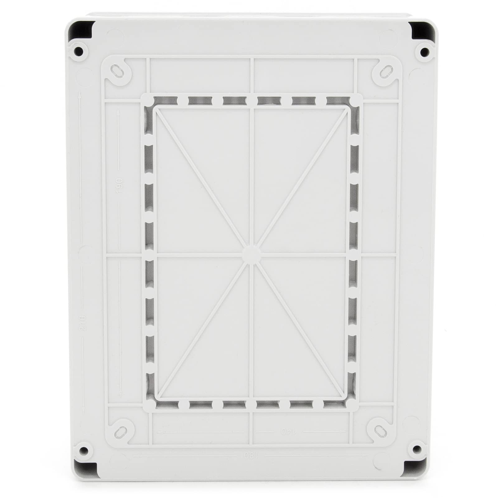 ELS Elektrotechnika Distributore a parete, 3 x 230 V, Schuko & 1 x 32 A/5P & 1 x 16 A/5P distributore di corrente di costruzione, cablato, pronto per il collegamento, per cantieri IP44