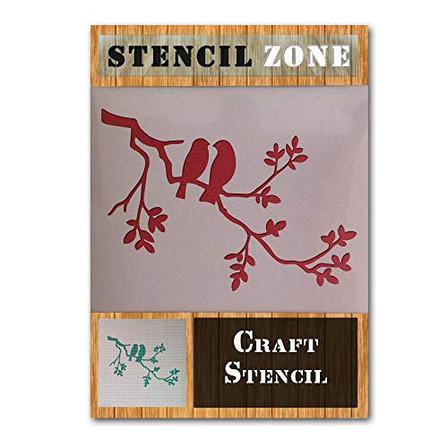 Shabby Chic Oiseaux Peinture rustique Mylar Vintage Airbrush Wall Art Artisanat Stencil-XL