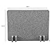 Stand Up Desk Store ReFocus Raw Noise and Distraction Reducing Freestanding Acoustic Desk Divider Mounted Privacy Panel (Castle Gray, 20.9