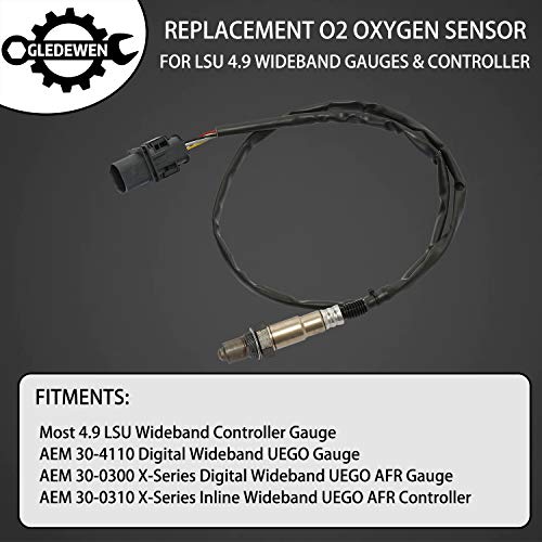 image for Gledewen LSU 4.9 Lambda WideBand O2 Oxygen Sensor | for AEM 30-4110 30