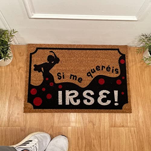 Top Mat Felpudo Pintado a Mano – Si me queréis IRSE – 2