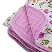 Little Unicorn Cotton Muslin Blanket Quilt - Berry & Bloom, Purple, Pink, Yellow