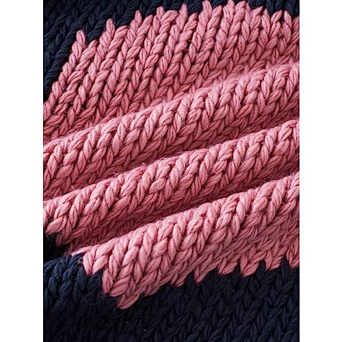 Image of CHICWISH Women's Navy Key to My Heart Hand Knit Chunky Cardigan