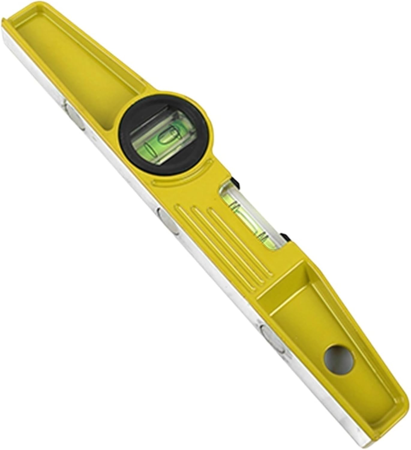 1pc Two Lines Spirit Level Magnetic Aluminium Shell Portable Level Protractor Fall Protection Instruments