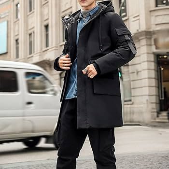 Amazon.co.jp: SMEJS 冬のダウンジャケットメンズロングコート