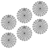 jojofuny Manteles Individuales de PVC Diseño de Telaraña Hueca 38 CM Color Negro Juego de 6 Piezas Aislante Térmico Antideslizante para Mesa de Comedor y Cenas de Halloween