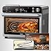 Typhur Sync Oven with Smart AI Wireless Meat Thermometer Probe, 12‑in‑1 Countertop Air Fryer Toaster Oven Combo, 360° Turbo Convection, Dehydrator, Recipe & 5 Accessories, Large 27QT, Stainless Steel