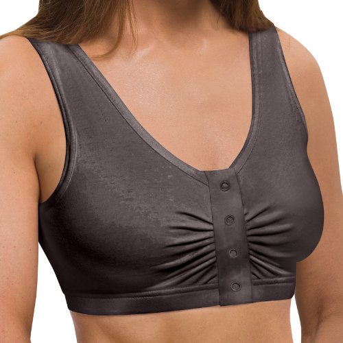 Dream Products Snap Front Bra (Black X-Large 42-44)
