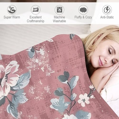 Couverture en micro polaire légère à fleurs : la solution textile contre les nuits fraîches - 4