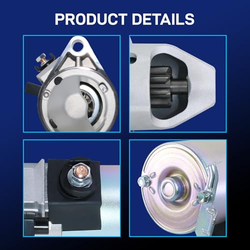 Image of 17870 New Starter Motor Fit for 2003-2005 Honda Accord, 2003-2006 Honda Element, 2004-2005 Acura TSX, 2.4L L4, 1.6KW 12V 9-Teeth CW Replace 31200-RAA-A51 31200-RAA-A52 SMU0311 41054101R SM61209 17870N