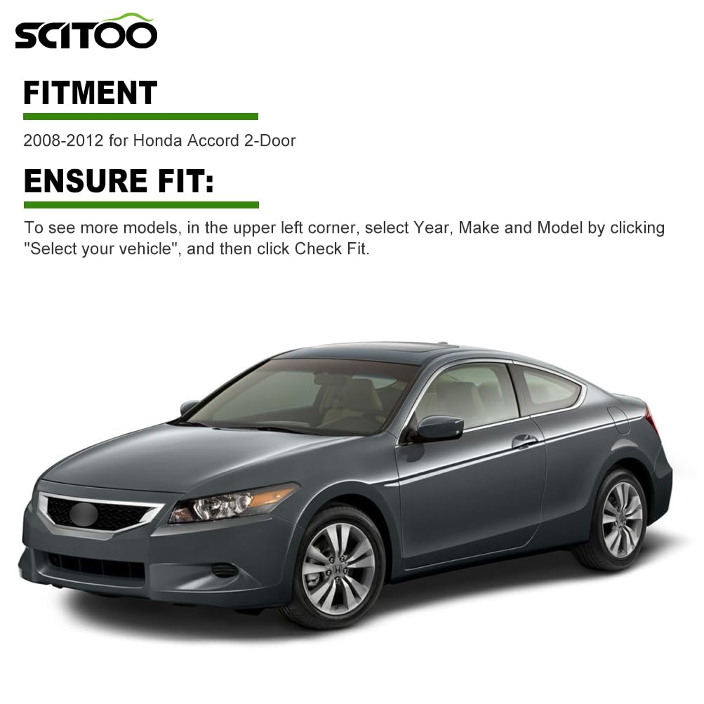 MLBHLIK-1T Keyless Entry Remote Key Fob for Honda Accord 2-Door 2008-2012 1 PCS 4 Buttons-SCITOO