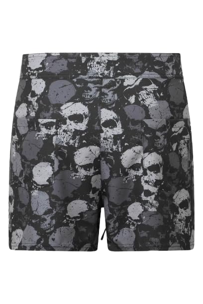 Killstar Sepulture Swim Shorts Skull Mens Drawstring Goth Grunge Punk-S Black2