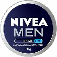 NIVEA MEN Creme Masculino 4 em 1 30g - Hidratação intensa, evita ressecamento, com vitamina E, textura creme, rápida absorção