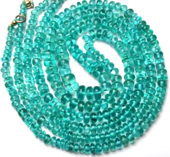 Perles en apatite naturelle 4 à 7mm pour bijoux bohème chic
