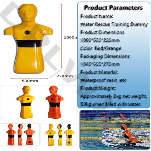 Modelo de práctica para salvar vidas amarillo de alta visibilidad 3