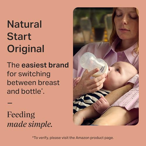 Tommee Tippee Natural Start 12 Piece BPA Free Bottle Set, Includes 2 x 5 oz, 3 x 9 oz, 1 x 11 oz Bottles, Newborn 0+ Months, Slow, Medium & Thicker Flow Breast-Like Nipples, Cleaning Brush, Clear