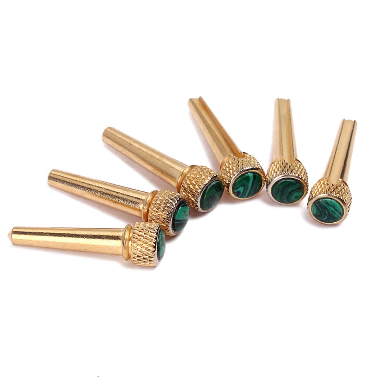 ifundom 18pezzi Perni Per Ponte Chitarra Acustica Ottone Con Intarsio Abalone Da Migliora Suono e Stile Per Chitarre Sei Corde
