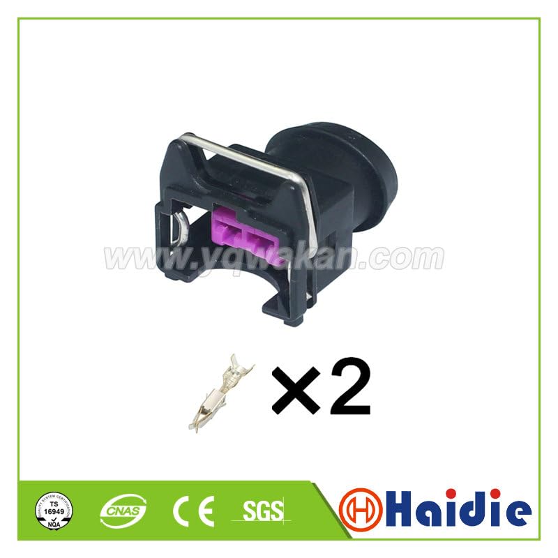 Wiring Connecting Terminals 5sets 2pin Automotive Electric housing Plug 443 906 232 Plastic Waterproof Wiring Cable Connector 443906232 - (Color: 10sets)