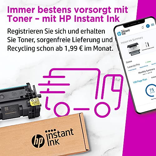 HP Laserjet M110we Laserdrucker, Monolaser, 6 Monate gratis drucken mit HP Instant Ink inklusive, HP+, Drucker, WLAN, Airprint, Schwarz-weiß-Drucker – Bild 6