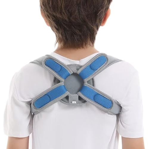 RousuMedi Pediatric Clavicle Support Brace, Upper Back Posture Corrector, Figure 8 Design for Kids, Collarbone and Shoulder Support (Medium:5~8yrs)
