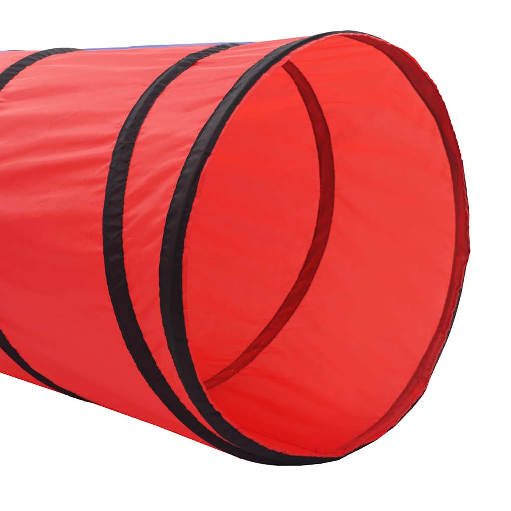 Tunnel da gioco con 250 palline in poliestere e acciaio, multicolore, 250 x 250 x 48 cm, tunnel per bambini da 4 a 6 anni, adatto per interni ed esterni, piscina con palline colorata per