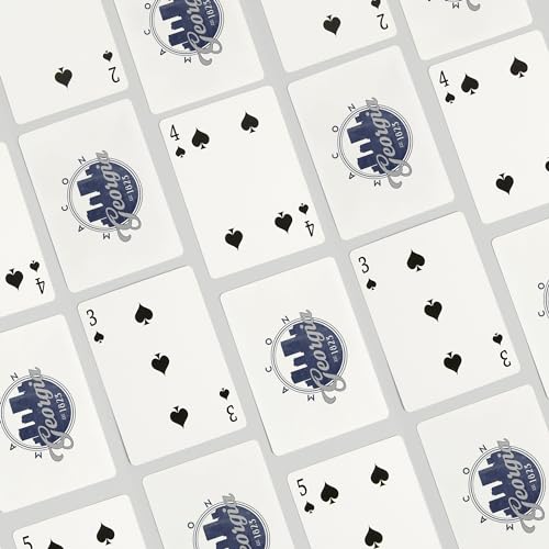 Baraja de cartas Macon Georgia, 52 cartas tamaño póker miniatura 4