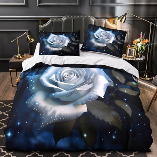 Housse de couette constellation 3D douce parure de lit double en microfibre - 2
