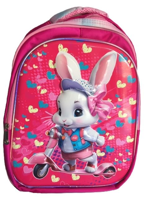 Mochila Infantil sem Rodinha Coelho Rosa