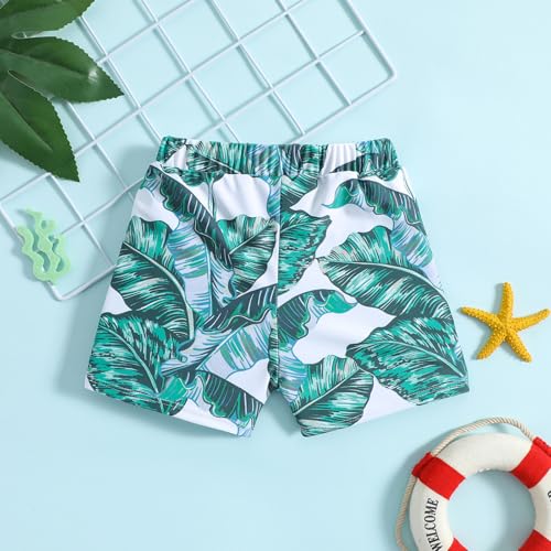 Image of Ohrwurm Baby Boy Swim Trunks Cartoon Print Elastic Waist Swimming Shorts Beach Board Bathing Suit Swimwear
