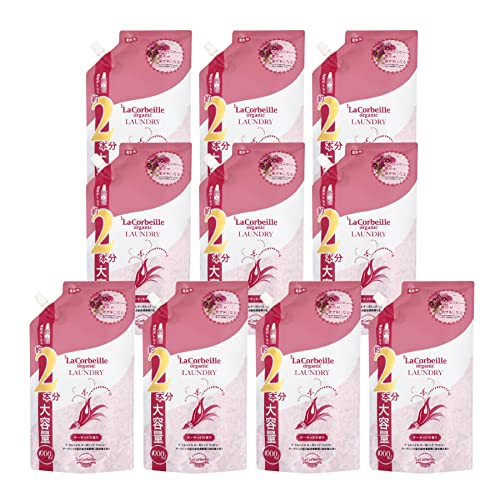 (10個セット)ラコルベイユ オーガニック 柔軟剤 詰め替え 1000ml オーキッド 大容量 無添加