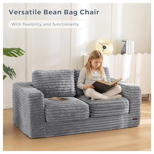 MAXYOYO Giant Bean Bag Sofa with Pillows