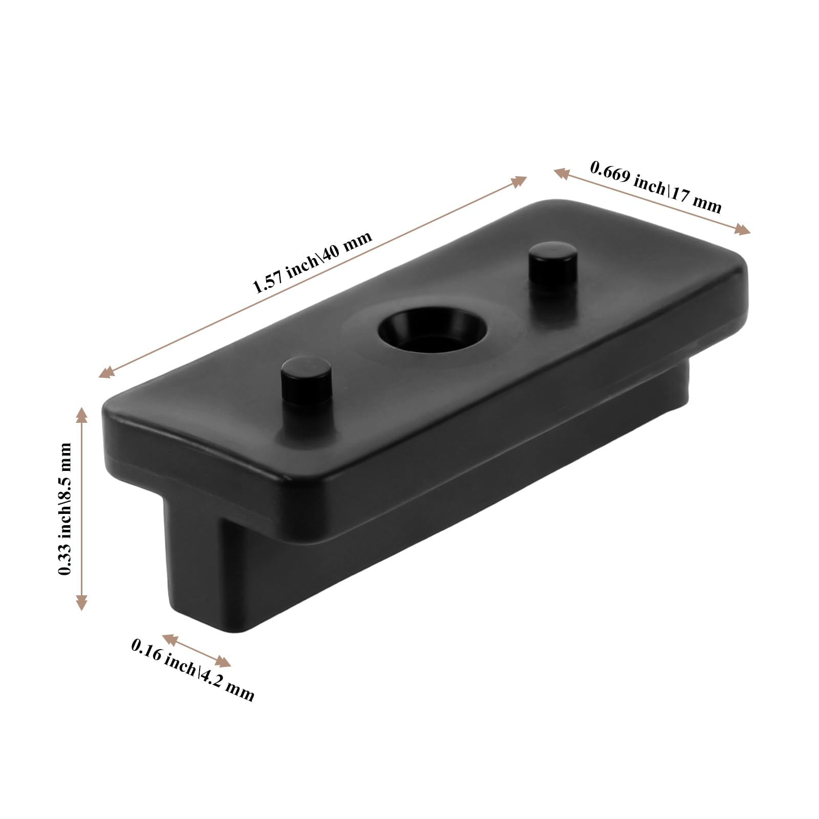 T-Clips aus Verbundwerkstoff mit Edelstahlschrauben, 5 mm Abstandshalter für WPC-Bodenbelag, weit kompatibel, versteckte Befestigungselemente, 200 Stück