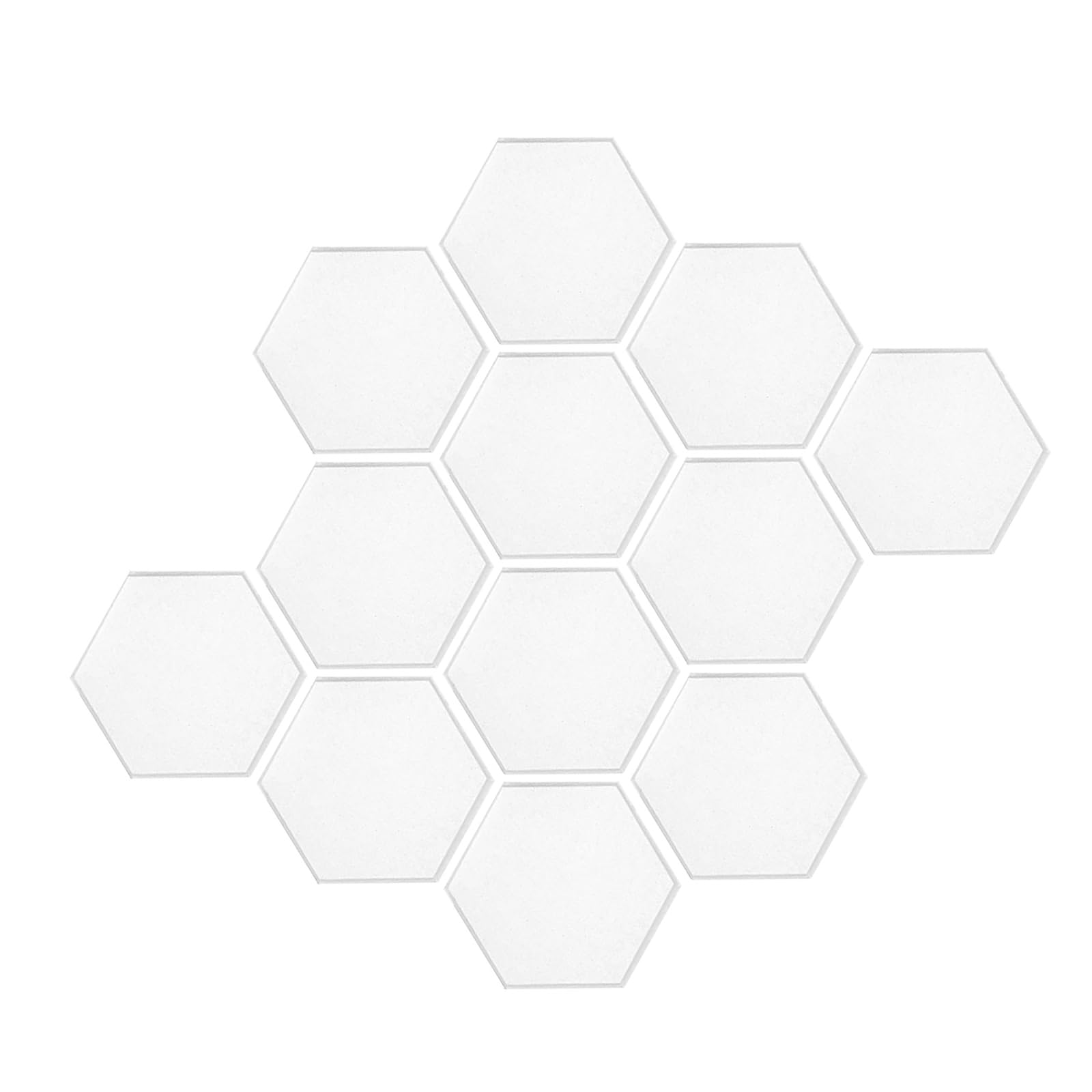 Buxuaaaa Of 12 Adhesive Acoustics Foam Panels Hexagonal Shape Soundproof Wall Panels Suitable for Recordings Studios Hexagonal Wall Tiles