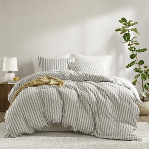Image of Madison Park Linen Cotton Rayon Blend Duvet Cover Set, 3PC Queen