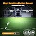 LUTEC 80W 9000LM LED Security Light Hardwire Motion Sensor Outdoor Lights, 4 Head LED Flood Lights Outdoor 5000K Daylight, IP65 Waterproof, Motion Detected Lights for Outside, Garage, Yard (Black)