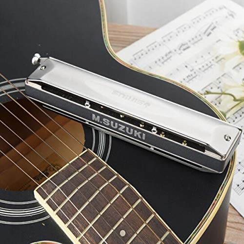KMDSM Harmonica, Harmonica Chromatique, 16 trous C Étudiant adulte Harmonica Jouer professionnelle (Color : Silver) - Les Beatles, Paul McCartney, John Lennon, RIngo Starr, George Harrison KMDSM Harmonica, Harmonica Chromatique, 16 trous C Étudiant adulte Harmonica Jouer professionnelle (Color : Silver) – Image 5