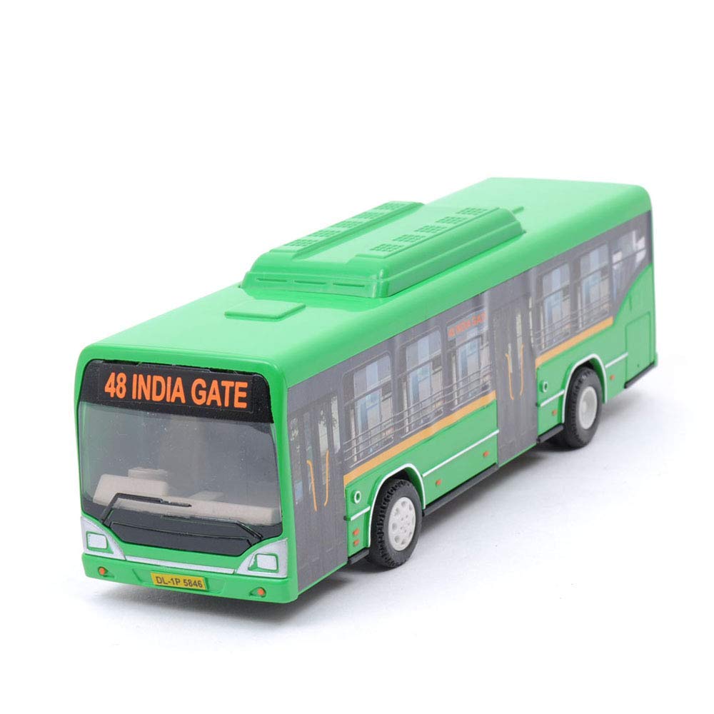 Centy Toys Plastic Pull Back Bus Multicolor Pack of 1 Pcs