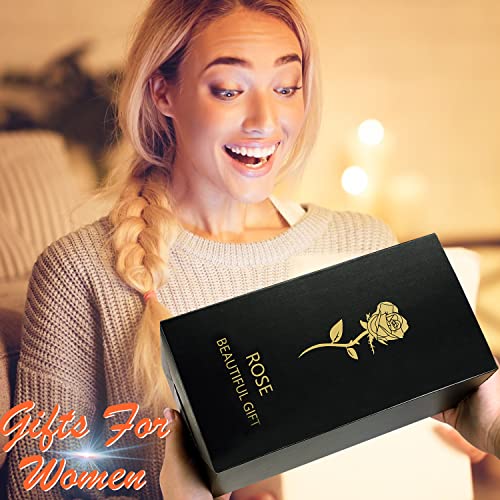 Galaxy Rose Gifts For Women Light Up Enchanted Rose Artificial Flowers, Preserved Forever Glass Rose In Glass Dome Women Gifts Idea For Sister Christmas Thanksgiving Birthday Anniversary Wedding Party #TOP1