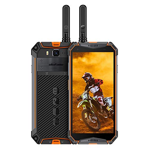 Rugged Cell Phones Unlocked Walkie Talkie Ulefone Armor 3WT,Rugged Phones Unlocked Android 9.0 5.7" 6GB+64GB, 10300mAh, Dual Sim Smartphone 4G 21MP, Shockproof, Waterproof, NFC PTT GPS (Orange)