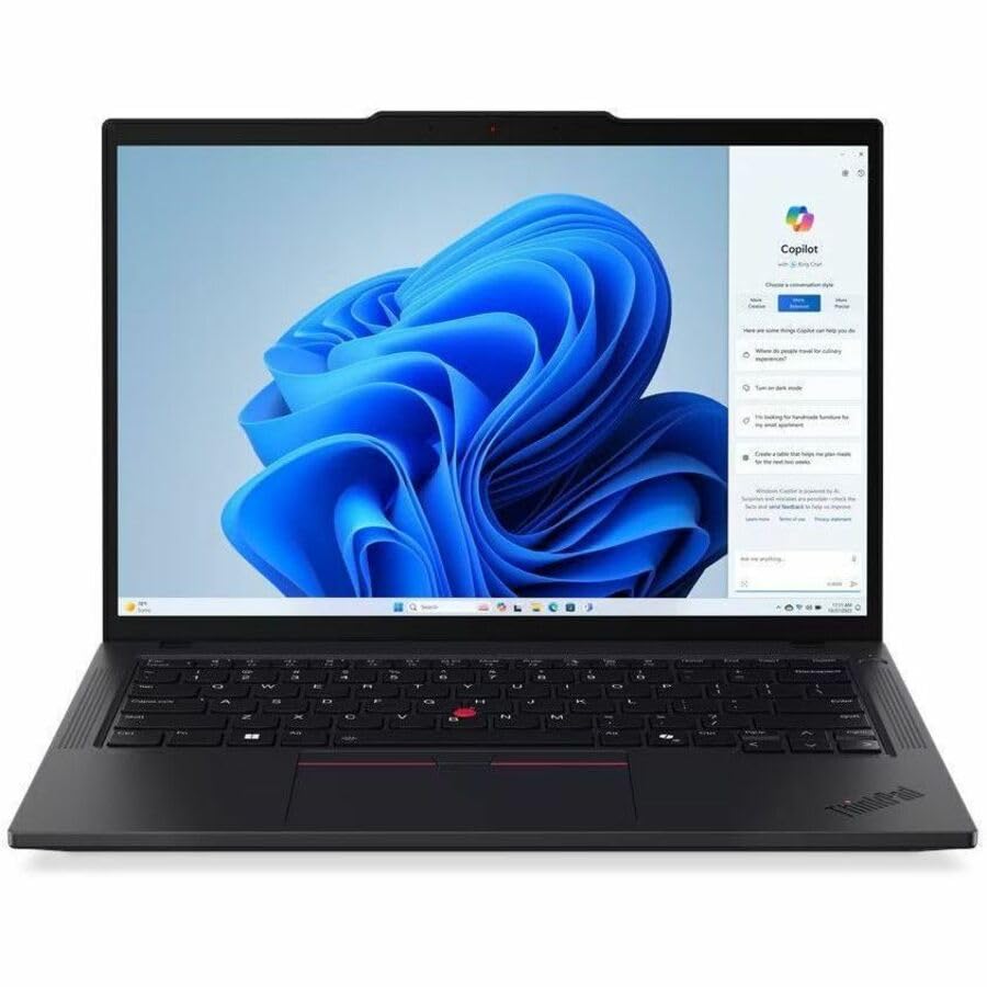 Image of Lenovo ThinkPad T14 Gen 5 21MC000KUS 14 inch Touchscreen Notebook - WUXGA - AMD Ryzen 7 PRO 8840U - 32 GB - 1 TB SSD - English Keyboard - Black
