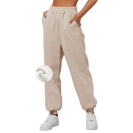 Yovela Back to School Clothes Preppy Teen Girls Outfits Cute Sweatpants Pants Y2k Trendy Workout Lounge Trousers with Pockets Pink