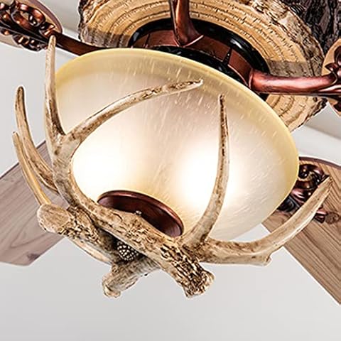 Tropwellhouse Home Lixture Accessory with Antler Tip for Rustic Ceiling Fan Cover