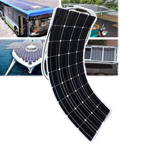 Pannello solare monocristallino, ad alta efficienza, 18 V, 300 W a 600 W, per superfici irregolari, ideale per casa, esterni, auto, camper, barca